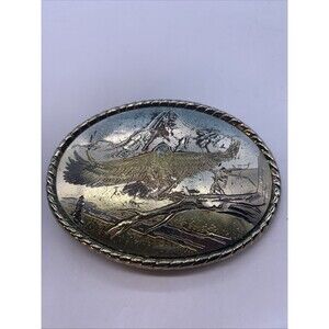 Vintage American Bald Eagle Belt Buckle (LG-13)